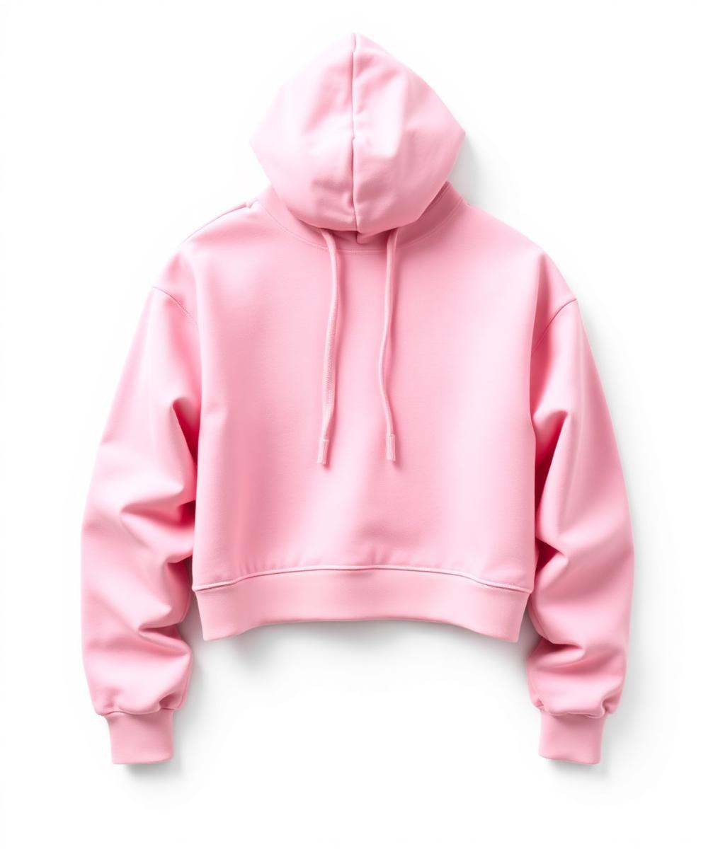 Blush Cropped Hoodie